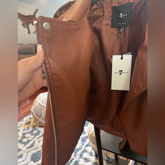 7 For All ManKind- faux leather jacket - Picture 2 of 10